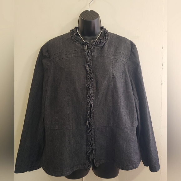 Sandro Studio/women's denim jacket - Picture 1 of 7